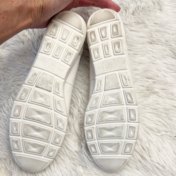 ARA Sardinia Cream Beige leather comfort ballet on flats loafers women size 7 - Picture 7 of 7